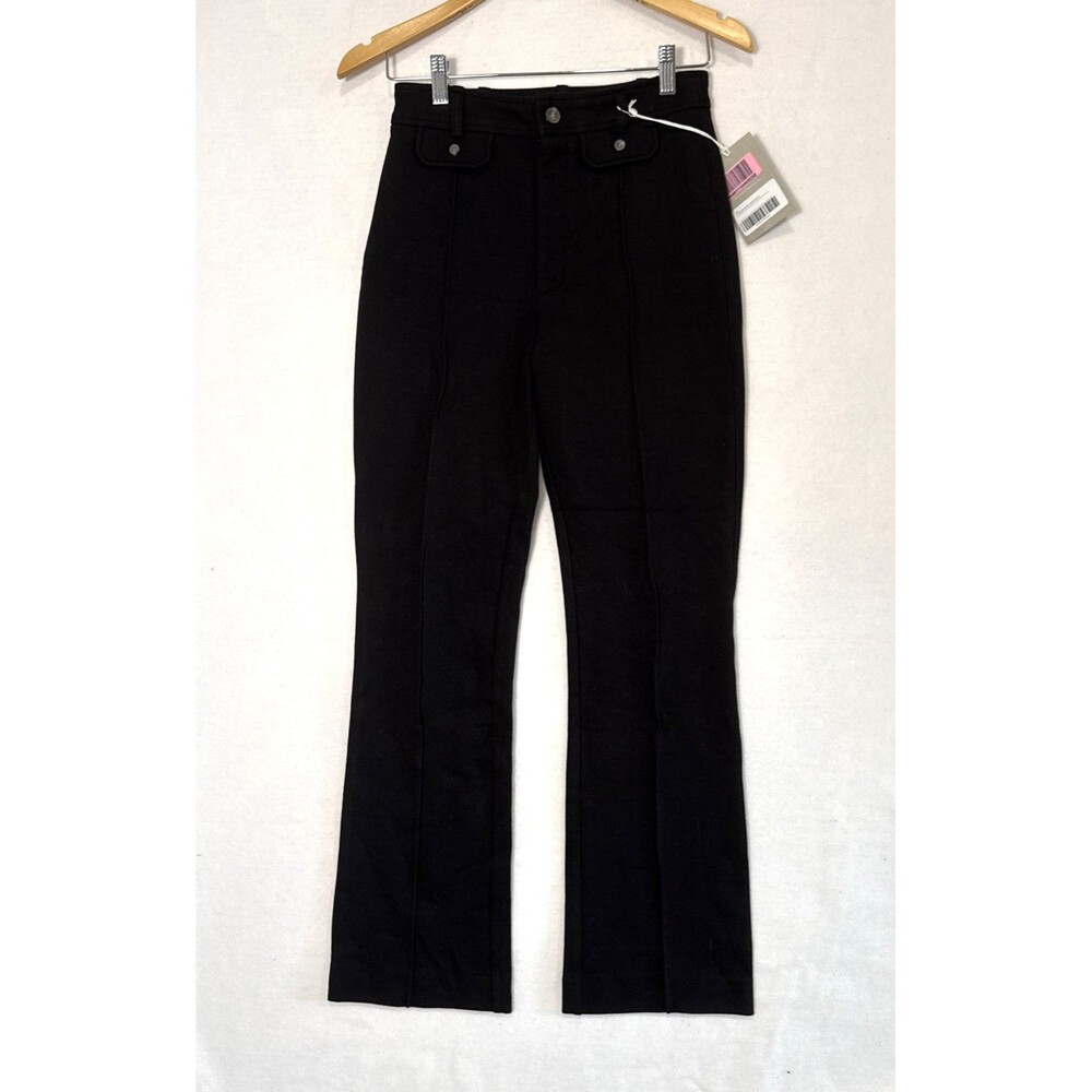 Everlane Women's The Work It Ponte Cotton Black Pants Sz 4 Straight Leg MSRP $98